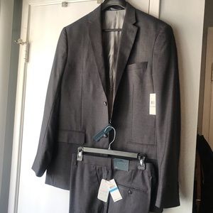 Core Charcoal Suit Perry Ellis